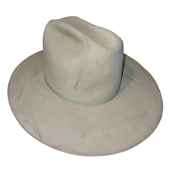 Haas Vintage Western Resistol Cowboy Hat Self Conforming 4X Beaver Silver 7 1/8 - Picture 3 of 10